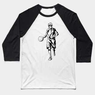 Seijuro Akashi in Action Line Art Baseball T-Shirt